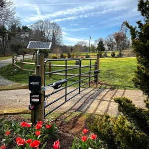 fence with automatic gate opener